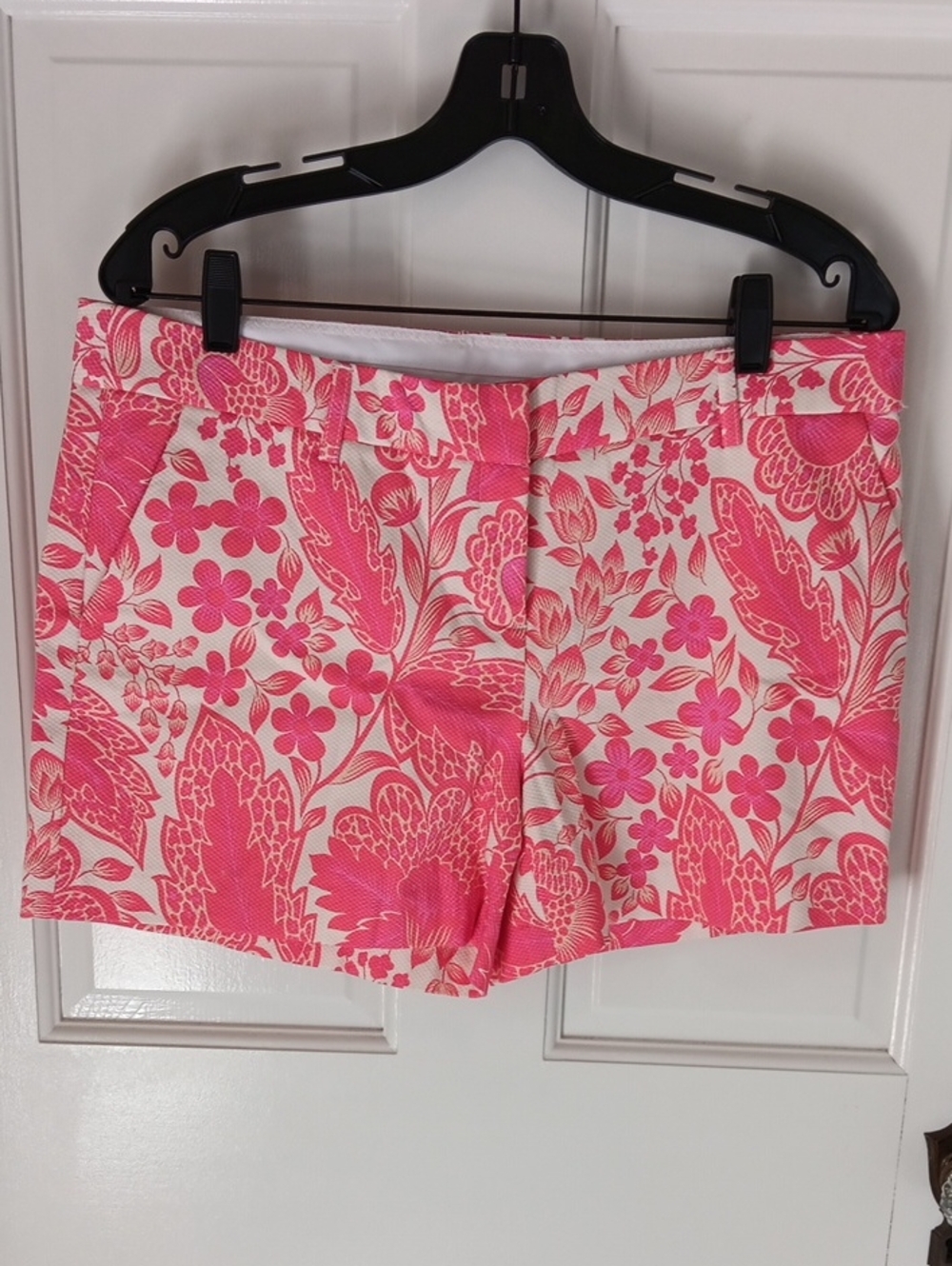 Kenar Pink Floral Women's Bermuda Shorts Size 10 EUC